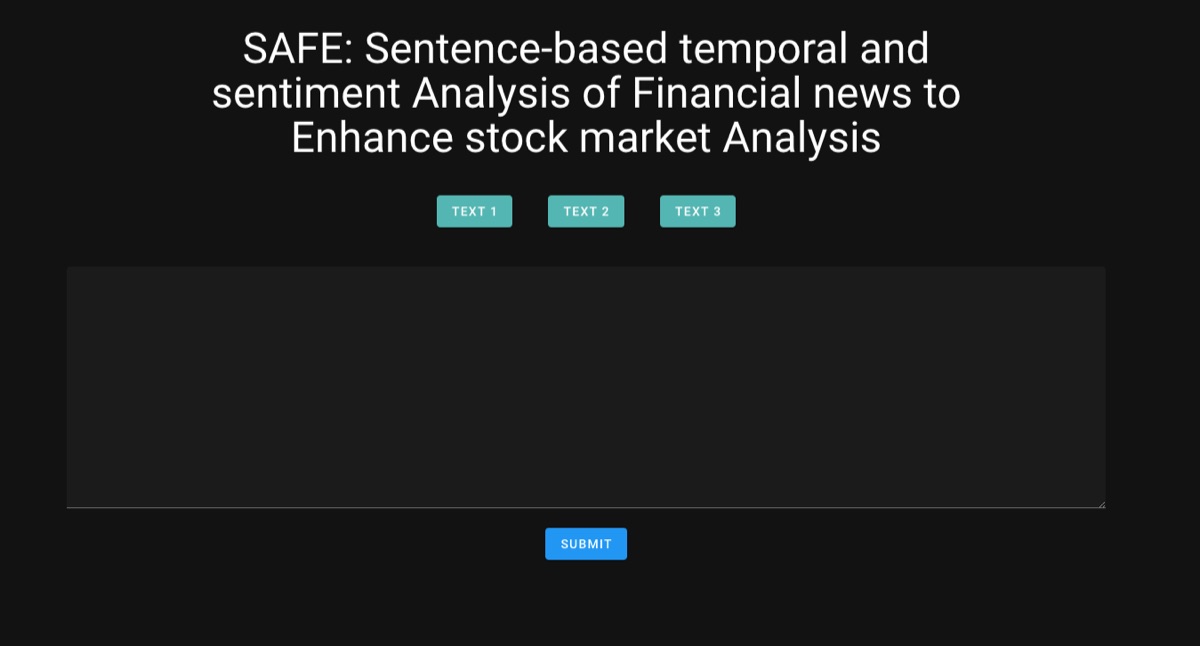Submitting an article for analysis